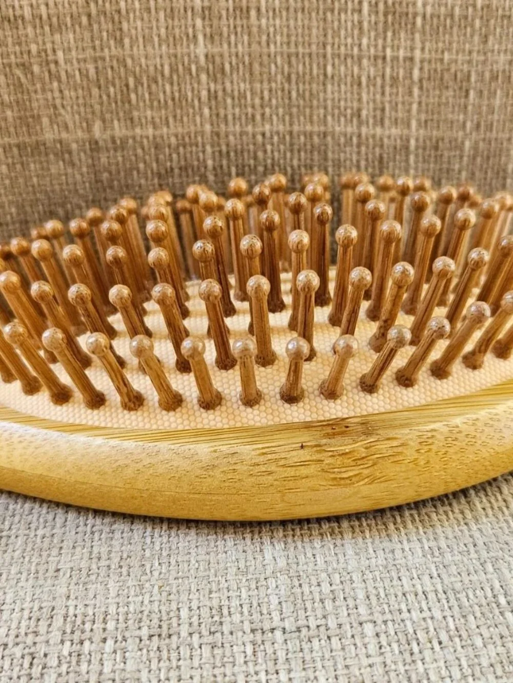 Real Wood Hair Brush Tan Hair Accessories Hair Styling Brush New Unbranded
